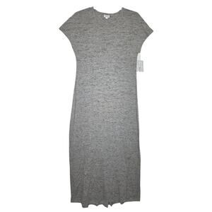 LuLaRoe Maria Heather Gray Grey Maxi Long Dress NEW Size Large